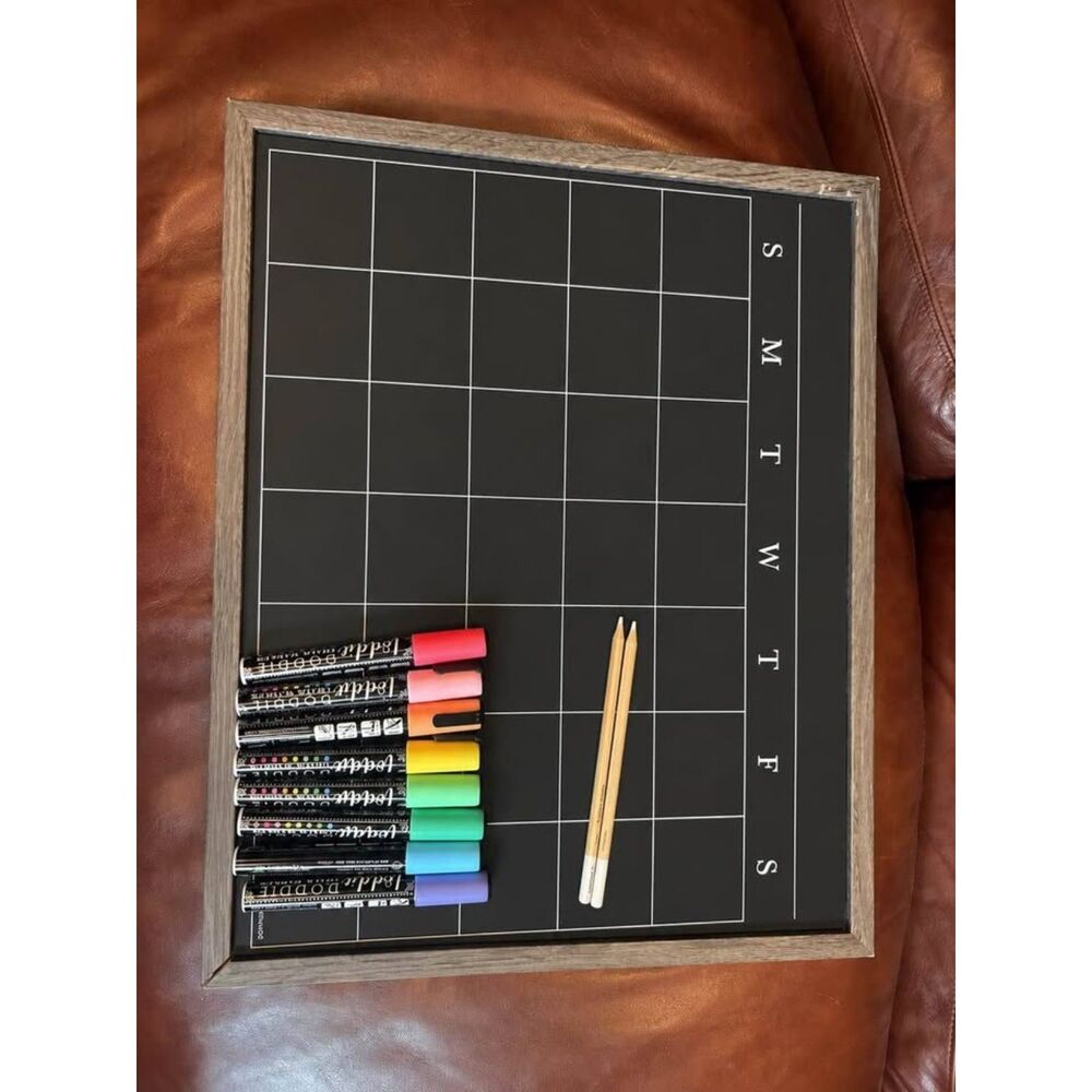 Chalkboard Calendar with Supplies